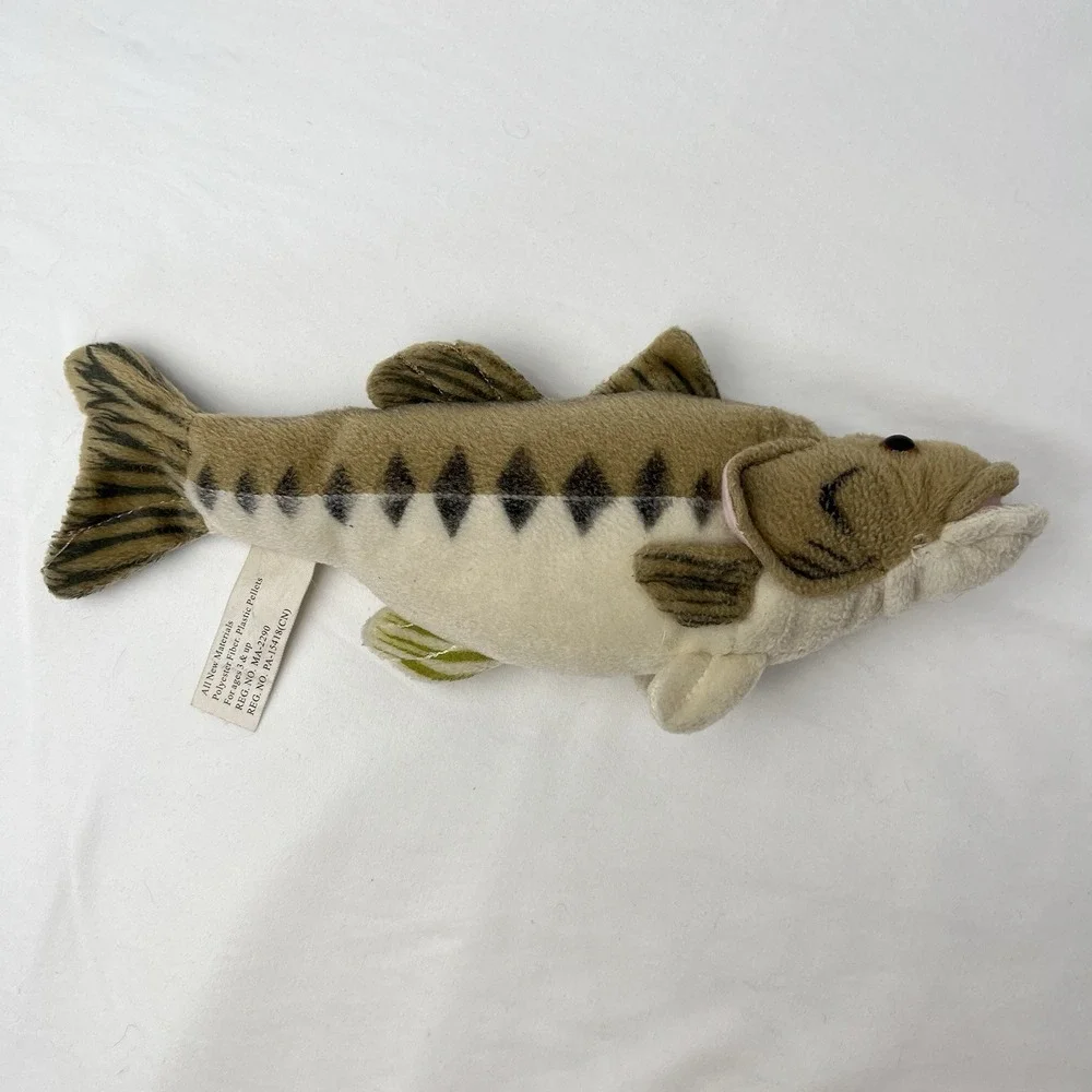 Cabin Critters Stuffed Plush Large Mouth Bass Fish Animal Toy 10 Inch Freshwater